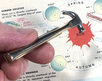 Vintage Hammer Tie Bar Tool Clip 1950's Men's MCM SWANK