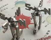 Vintage Antique Weathervane Cufflinks Figural Letters Steampunk Cosplay Wedding
