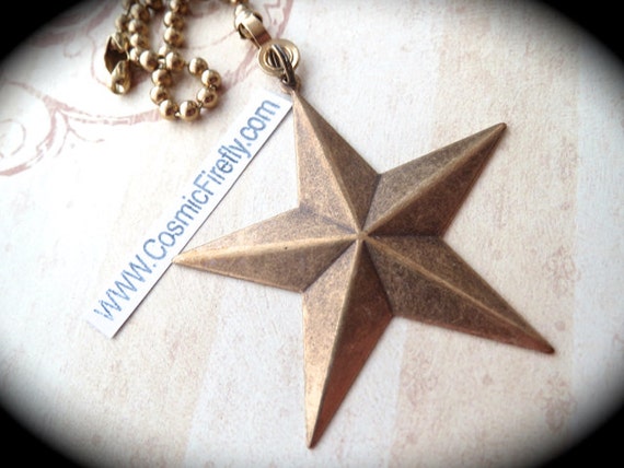 Nautical Star Fan Pull Chain Steampunk Fan Pull Texas Star Etsy