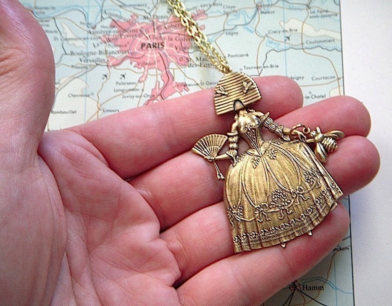 Brass Bee Girl Necklace Victorian Beehive Head Antiqued Brass Steampunk Necklace Dark Circus Freak Show Handcrafted Art Jewelry Freak Show