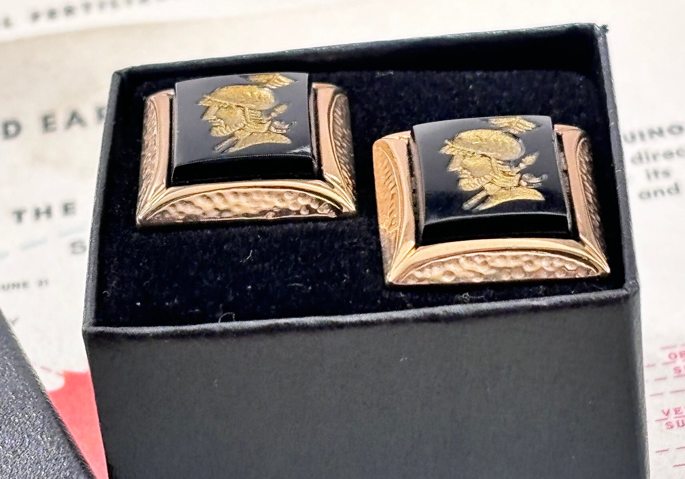 Boutons de manchette Coupe du monde de rugby Trophée Webb Ellis Thomas Lyte - Collection