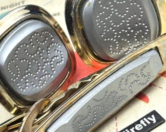 Vintage MCM Cufflinks & Tie Clip 1950's Mid Century Modern