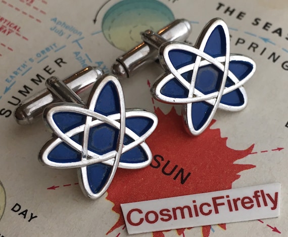 Vintage Atomic Age Cufflinks Steampunk Space Age J
