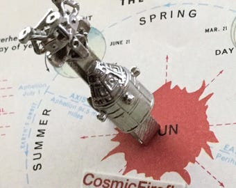 Vintage NASA Weltraumrakete Krawattenklammer Apollo Mondlandefähre