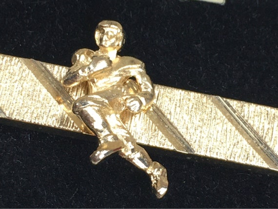 1950's Sports Vintage Football Player Tie Bar Cli… - image 5