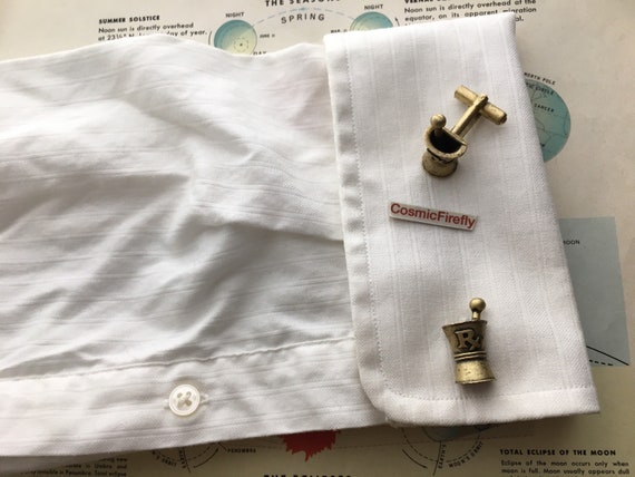 1950's Vintage Pharmacist Cufflinks Apothecary St… - image 4