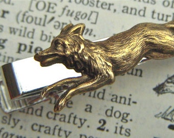 Fox Tie Bar Clip Men's Tie Clip Gothic Victorian Steampunk Vintage Style Men's Gifts Accessories Animal