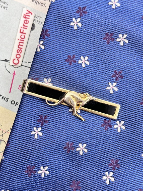 Vintage Kangaroo Tie Bar Clip Clasp Australia Souvenir