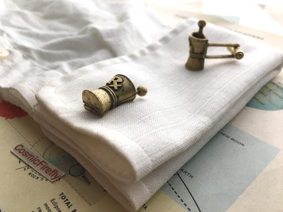 1950's Vintage Pharmacist Cufflinks Apothecary St… - image 6