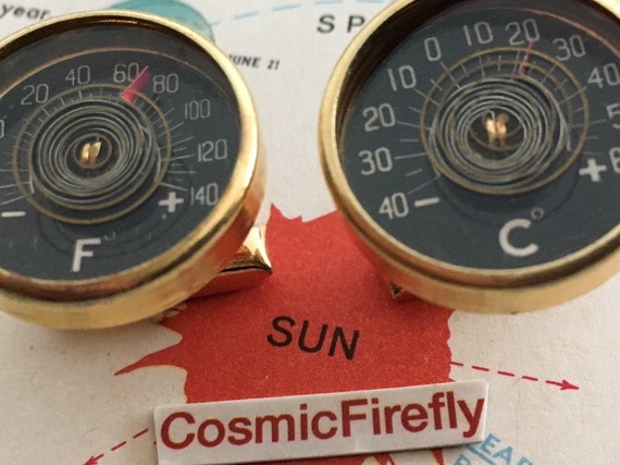 Vintage Thermometer Cufflinks Vintage Cufflinks Na