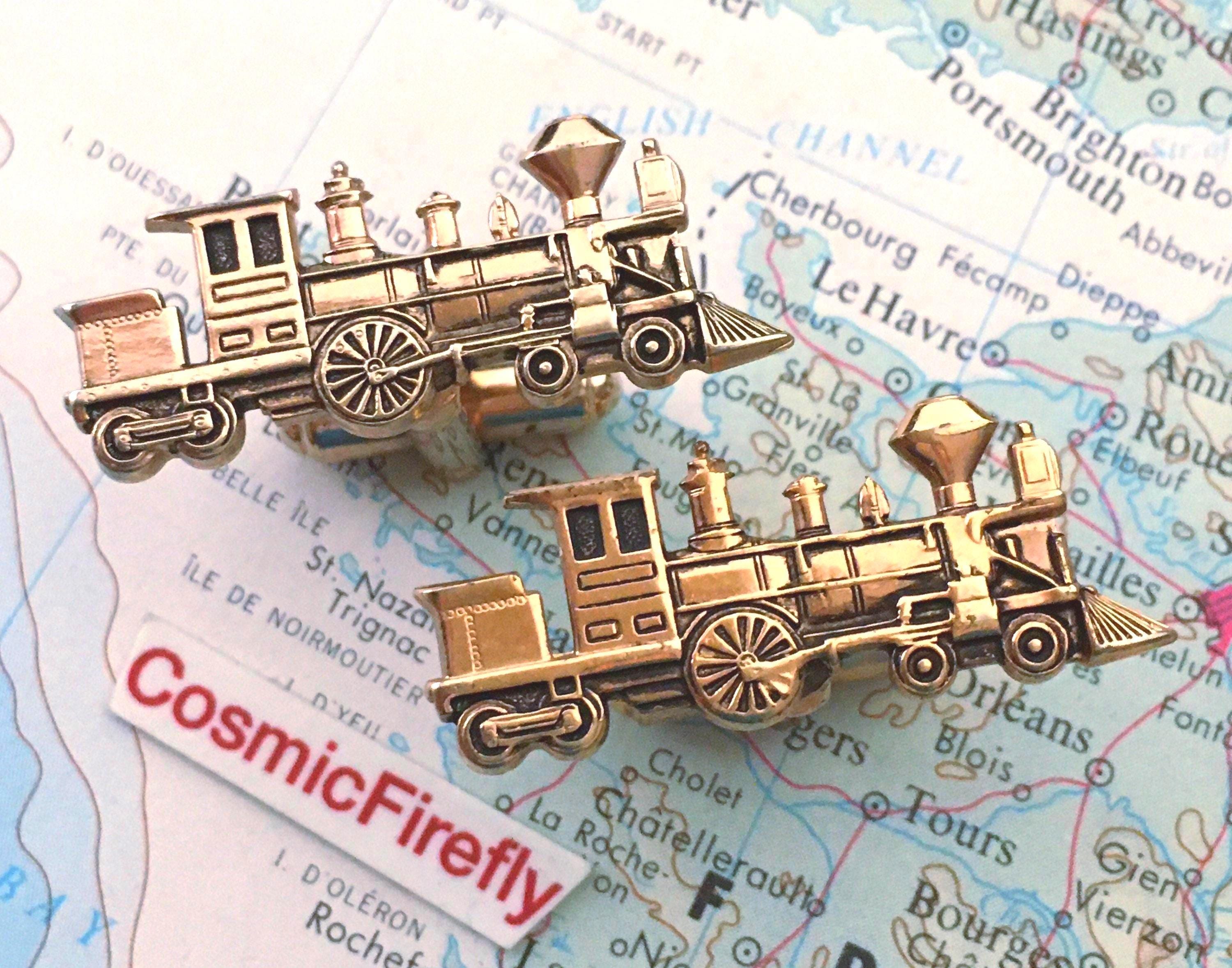 Steam Engine Train Tie Clip - Etsy display picture 1