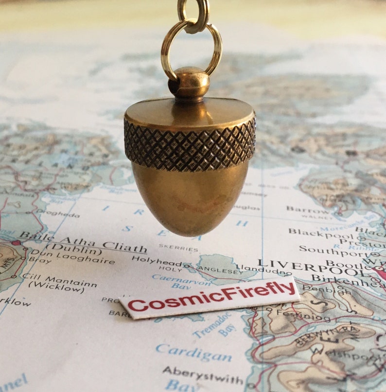 Brass Acorn Fan Pull Steampunk Ceiling Fan Pull Chain - Thumbnail 3