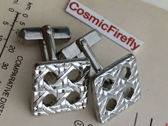 Men's Vintage Cufflinks Silver Cufflinks Men's Cuf