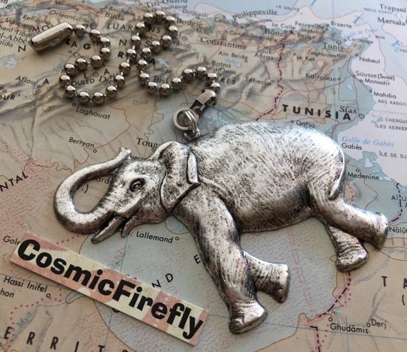 Big Silver Elephant Fan Pull Chain Steampunk Ceiling Fan Pull Etsy