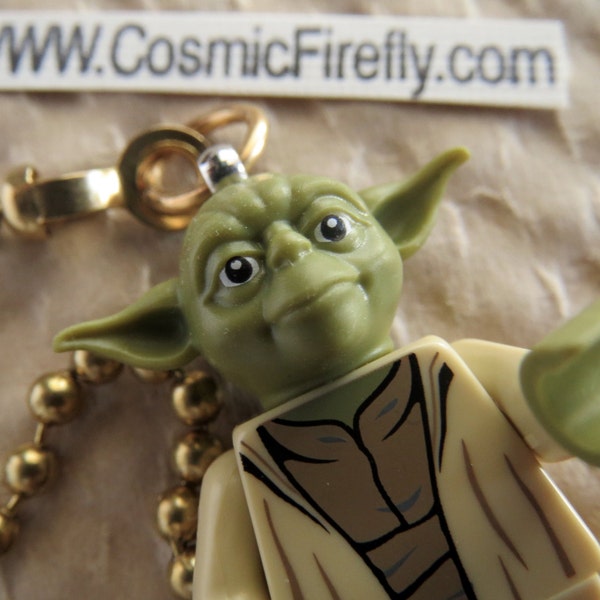 Star Wars Fan Pull Chain Mini Fig Yoda Toy Figurine Fan Pull Handle Boy's Girl's Room Decor