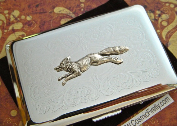 Cosmic Tiger Metal Business Credit Card Case Holder