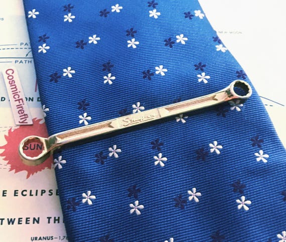 Vintage Box Wrench Tie Bar 1950's Snap-on Tools Tie Clip Slide on