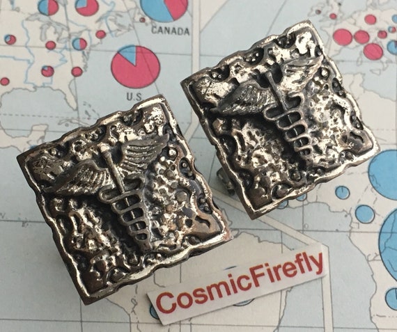 Men's Vintage Cufflinks Doctor Cufflinks Medical C