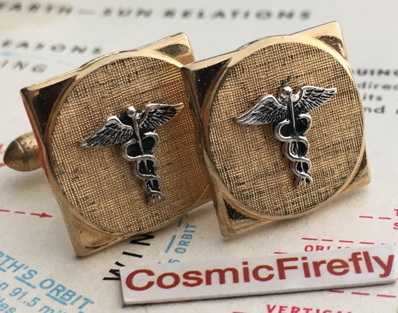 1950's Vintage Cufflinks Doctor Cufflinks Medical