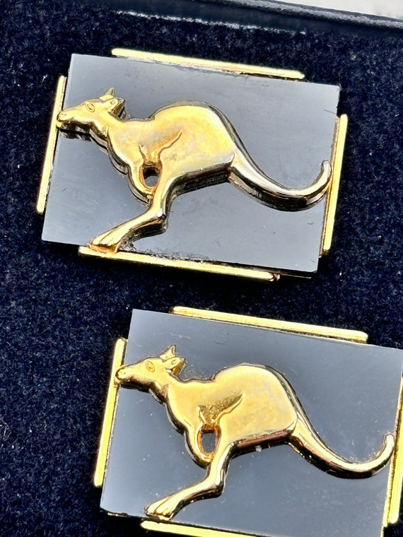 Vintage Kangaroo Cufflinks Australia Souvenir Shi… - image 6