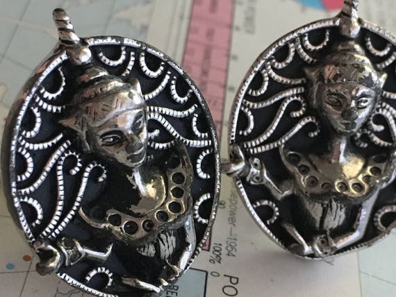 HUGE Cufflinks Men's Vintage Cufflinks Antique Cuf