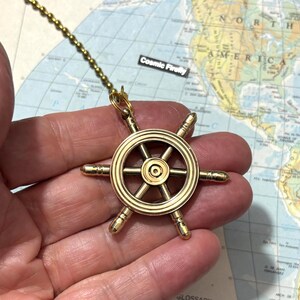 Nautical Ship's Wheel Fan Pull Chain Beach Decor Pirate Boy's Room Decor