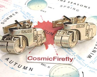 Vintage Steamroller Cufflinks GALION