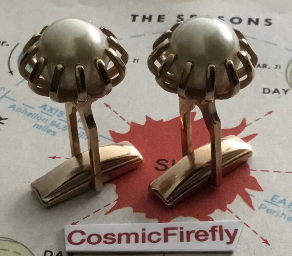 1950's Vintage Atomic Space Age Cufflinks Moderni… - image 7