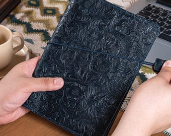 Real Leather Book Cover Custom,Engraved Leather Book Cover,Personalized Book Holder,Leather Book Sleeve,Handmade Book Cover