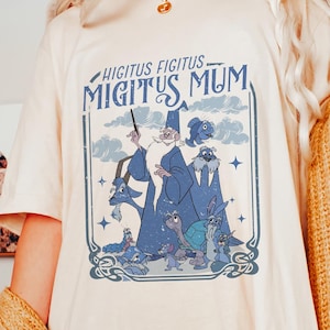 Retro Disney Merlin Higitus Figitus Migitus Mum Shirt, The Sword In The Stone 1963 T-shirt, Disneyland Family Matching Tee, WDW Trip 2025