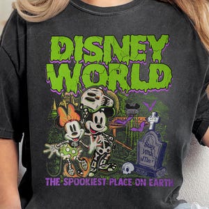 Retro 2025 Halloween Disneyworld Shirt, Mickey Minnie Skeleton Halloween Shirt, Disneyworld Halloween Shirt, Disney Halloween Matching Shirt