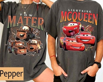 Vintage Disney Cars Group Shirt, Lightning McQueen Tow Mater Shirt, Radiator Springs tee, Cars Land Shirt, Disneyland Family Matching Shirt