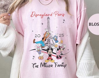 Disneyland Paris Shirts, Disneyland Paris Shirt, Disneyland Paris Tee Shirt, Eiffel Tower Shirt, Disneyland Paris Personalised T Shirt
