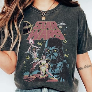Comfort Colors® Disney Star Wars T-Shirt, Star Wars Shirt, Retro Disney Star Wars Shirt, Star Wars A New Hope Faded, Disneyworld Trip Shirt