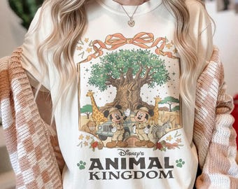 Maglietta Comfort Colors Disney Animal Kingdom, Maglietta Vintage Mickey Animal Kingdom, Maglietta Disney Mickey Safari, Maglietta Disney Safari Family