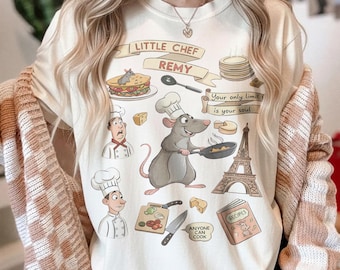 Moletom Little Chef Remy, Moletom Ratatouille Cozy Crewneck, Moletom Disney Epcot Foodie, Presente Chef Remy Paris França, Suéter Qualquer um Pode Cozinhar