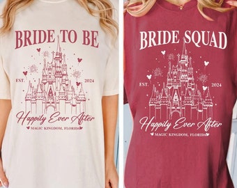 Disney Bachelorette Party Shirt, Disney Bride Shirt, Magic Kingdom Castle Wedding Shirt, Bride Squad Shirt, Bride Crew, Bridal Shower Shirt
