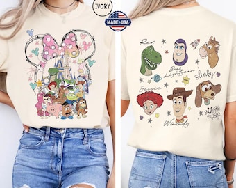 Retro comfortkleuren You've Got A Friend In Me Toy Story-shirt, Toy Story-shirt, Disney Pixar-shirt, Woody Buzz Toy Story Party 2025-shirt