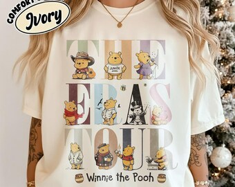 Comfort Colors® The Eras Tour Disney Shirt, Pooh and Friends Shirt, Retro Winnie the Pooh Shirt, Disney Family Shirt, Disneyworld Trip Shirt