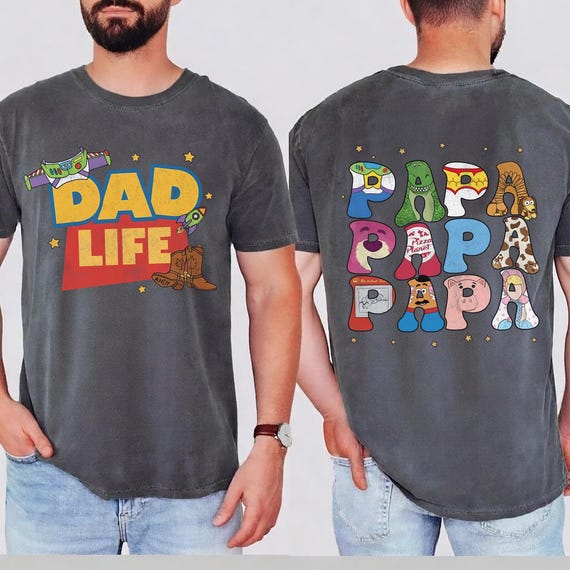 Two-Sided Toy Story Dad Life Shirt, Toy Story Dad Tee, Toy Story Family Tee, Disney Family Shirt, Gift For Dad, Disney Dad Shirt