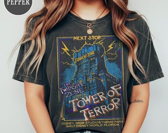 Retro The Twilight Zone Tower Of Terror Shirt, Twilight Zone Shirt, Hollywood Studios Shirt, Disney Rides Shirt, Disneyworld Family Shirts