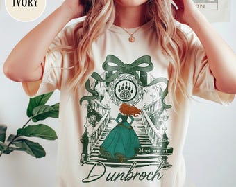 Disney Pixar Brave Merida Shirt, "Meet me at DunBroch" Princess Merida Shirt, Vintage Merida Princess Shirt, Merida Brave Movie Tee