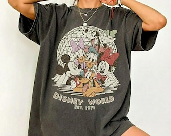 Retro Mickey Disney Epcot-shirt, Mickey en vrienden familieshirt, Disney Retro Shirt, Disneyland Epcot Festival-T-shirt, Disneyworld-shirt