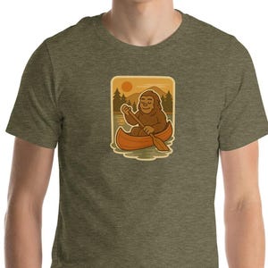 Canoeing Bigfoot T-shirt
