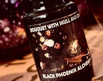 Bouquet With Skull and Coins Perfume Oil -  5ml - Black Phoenix Alchemy Lab