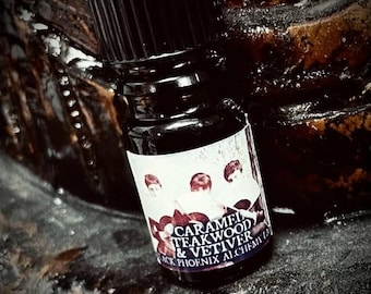Caramel, Teakwood, and Vetiver -  5ml - Black Phoenix Alchemy Lab