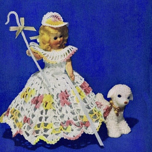1950s Vintage Dolls Crochet Patterns: Wedding Gown & Dresses (PDF e-Book)