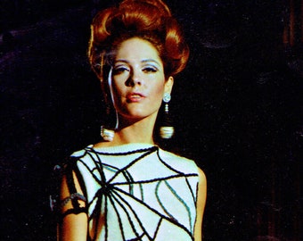 Vintage 1960s Knitting Pattern: Spider Web Shell & Skirt (PDF Download)