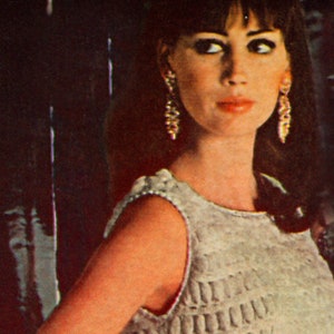 Crochet Pant Suit Empire Waist Vintage Crochet PDF Pattern Bust 30 5 38