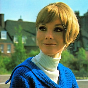 Vintage 1960s Crochet Jacket Pattern: Double-Breasted Afghan Stitch (PDF Download)